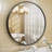 Amara Tempered Glass and Aluminum Alloy Framed French Cleat Mounted Wall Mirror-371097323-369670856