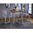 Nadia Oak And Chrome Bar Table