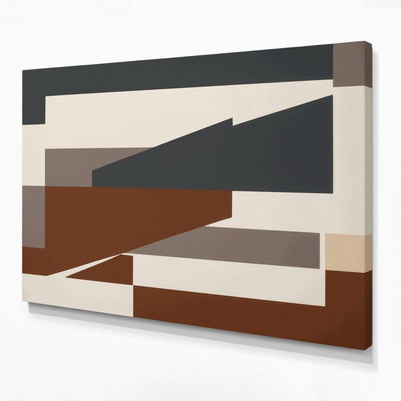Minimalisme 6, art mural sur toile brune, H 8 po x l 10 po