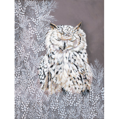 «Oliver The Winter Owl On Canvas» par Michele Norman