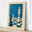 Queen and Pawn Retro - Wrapped Canvas-1177458820-1177458846