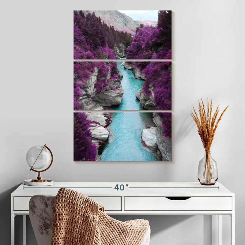 Alvord Purple Forest River, 32" H x 20" W