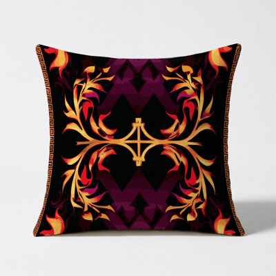 Golden Cascade Indoor And Outdoor Throw Pillow