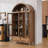 75" Tall Arched Storage Display Cabinet-1887287333