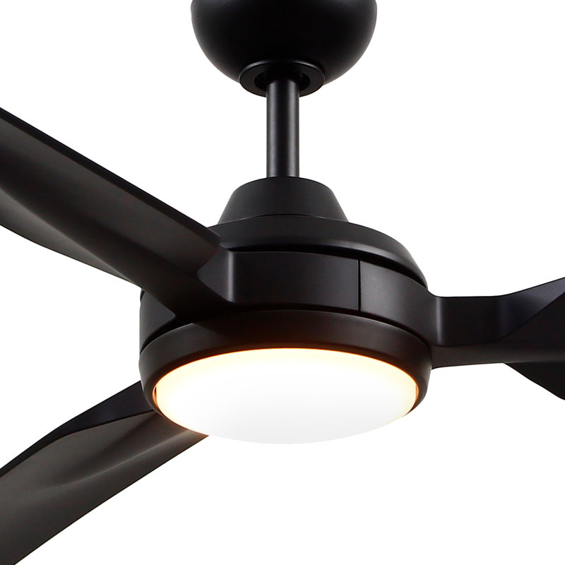 Fremont LED Downrod Ceiling Fan, Matte Black