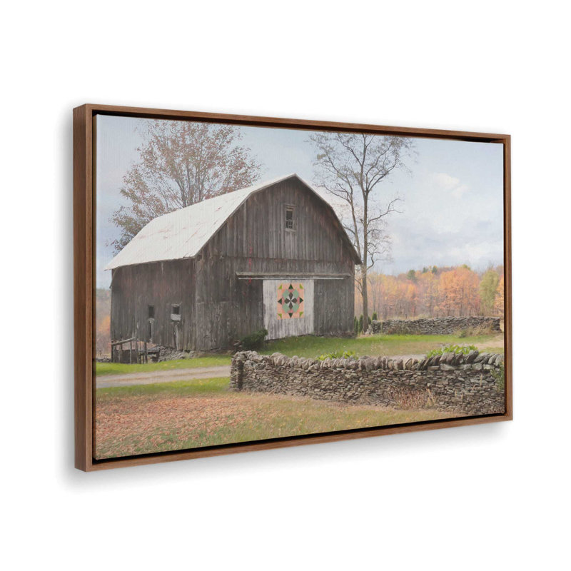 «A Stitch in Time» par Lori Deiter, reproduction d'art, 36 W x 24 H, Brown, Framed Canvas