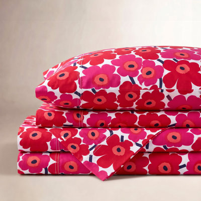 Mini Unikko 200 Thread Count 100% Cotton Sheet Set