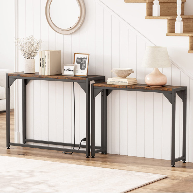 Ameno 39.3'' Console Table, Brown