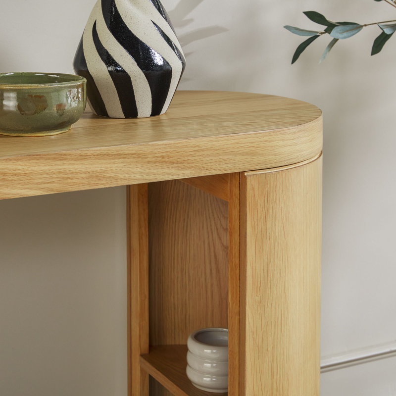 Console en placage de chêne 48 po Aaric, Chêne blanc