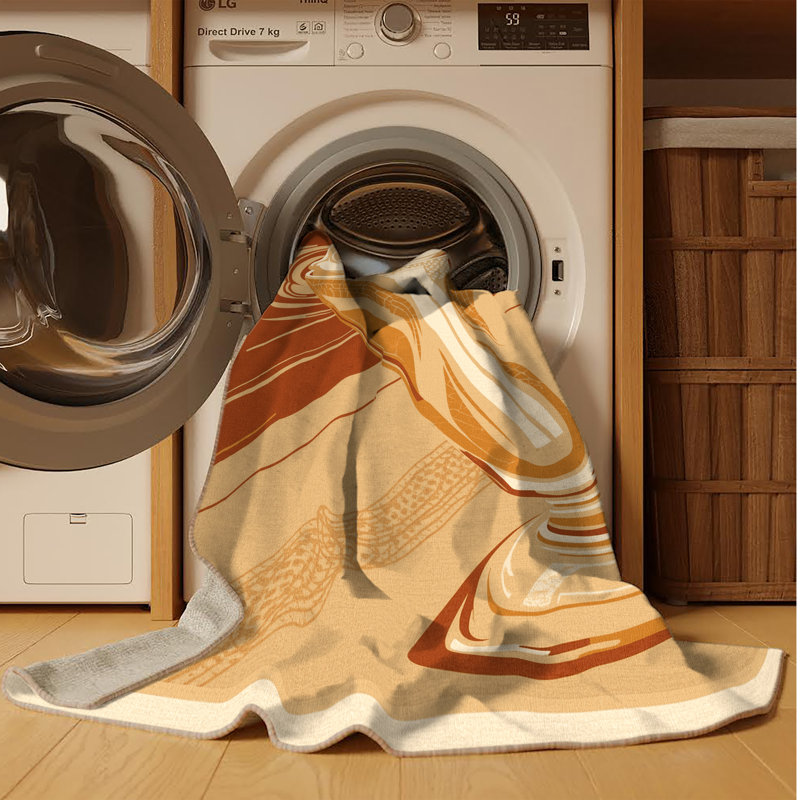 Tapis lavable à la machine Easton Milkshake, 5 x 8