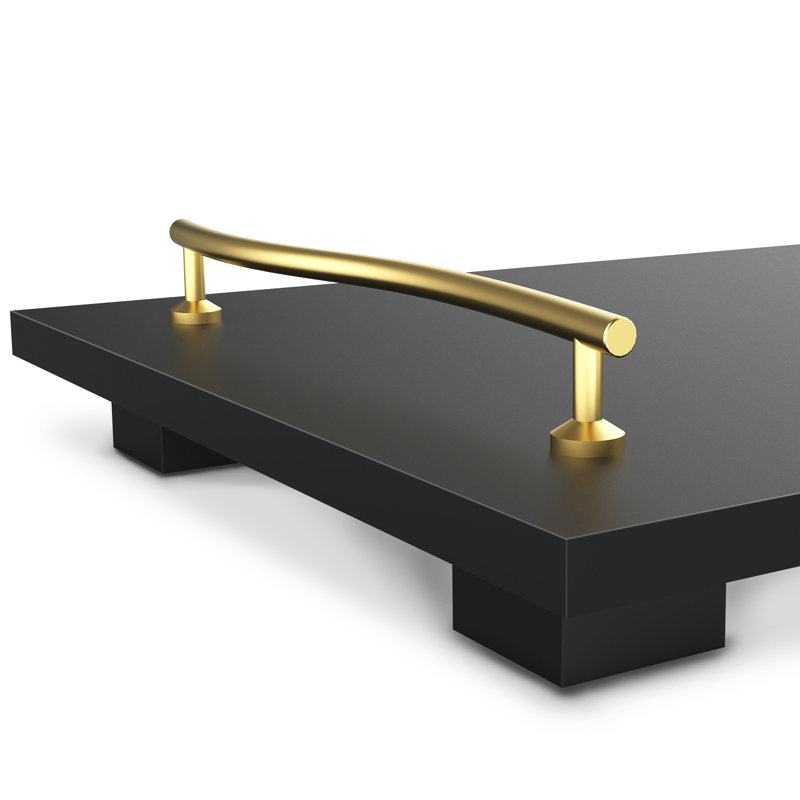 Plateau de coiffeuse Dyma, Noir