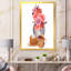 Composition d'automne avec des tartes aux fruits et boissons chaudes - Peinture sur toile-67390683-67390684