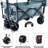 Collapsible Wagon 140L Wagons Carts Foldable with Removable Canopy, Folding Wagon Cart with Wheels-107655260