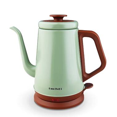 LUXESIT Electric Kettle With Thermometer Stainless Steel 1.5L 1000W  Gooseneck Pour Over Coffee Tea Kettle