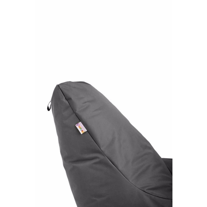 Fauteuil à billes Cozy Grey, 29,5 po x 21,7 po | 100% polyester et tissu imperméable, rembourrage en billes de styromousse recyclées | Housse à fermeture à glissière amovible, parfaite pour la détente et les salles de jeux, design durable et élégant