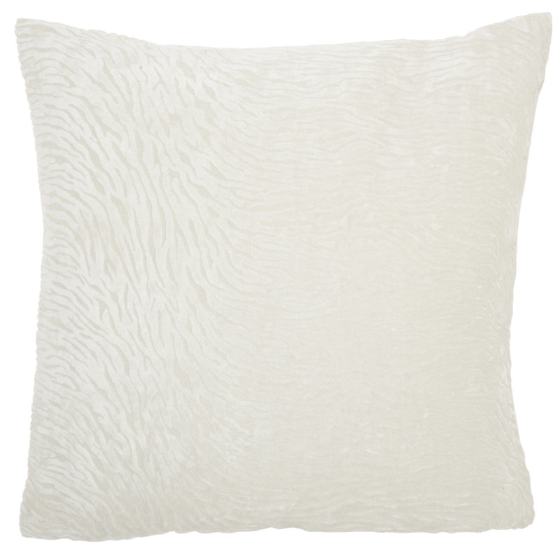 Animal Print Throw Pillow, 20" H x 20" W, Celadon, Square