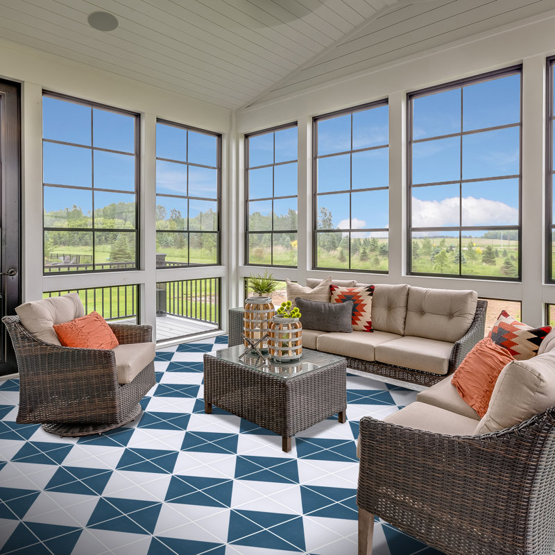 Ocean 8" X 8" Cement Wall & Floor Tile