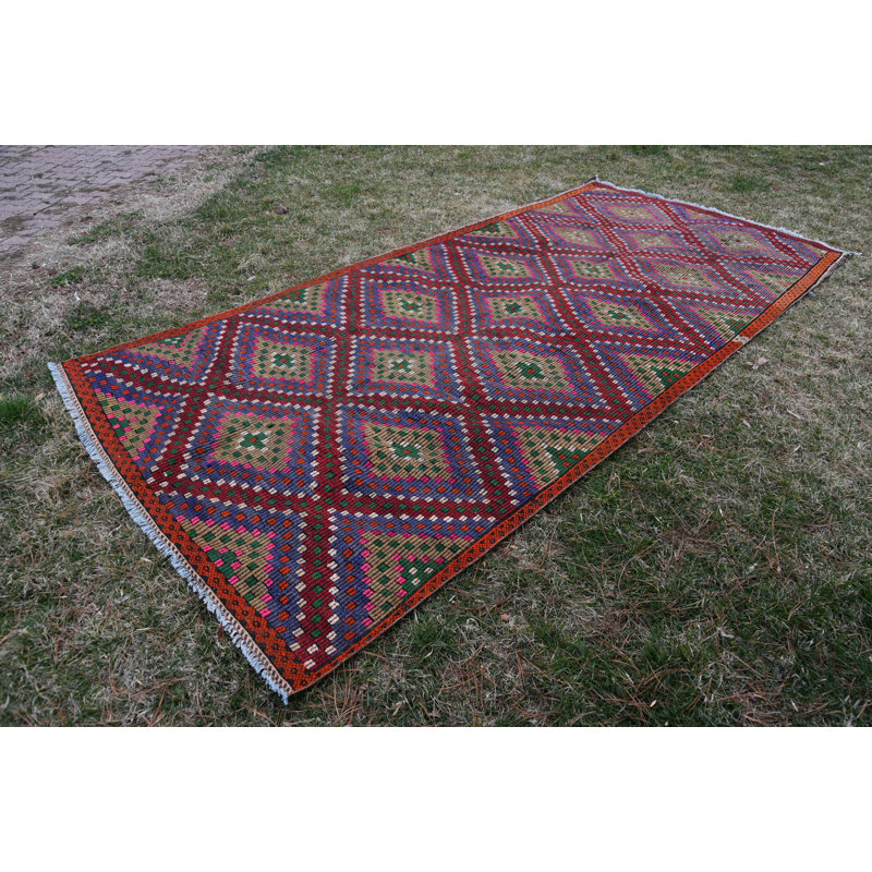 Tapis turcs, tapis de salon, tapis tissé à la main orange, tapis bohème, kilim, tapis oriental, tapis rétro