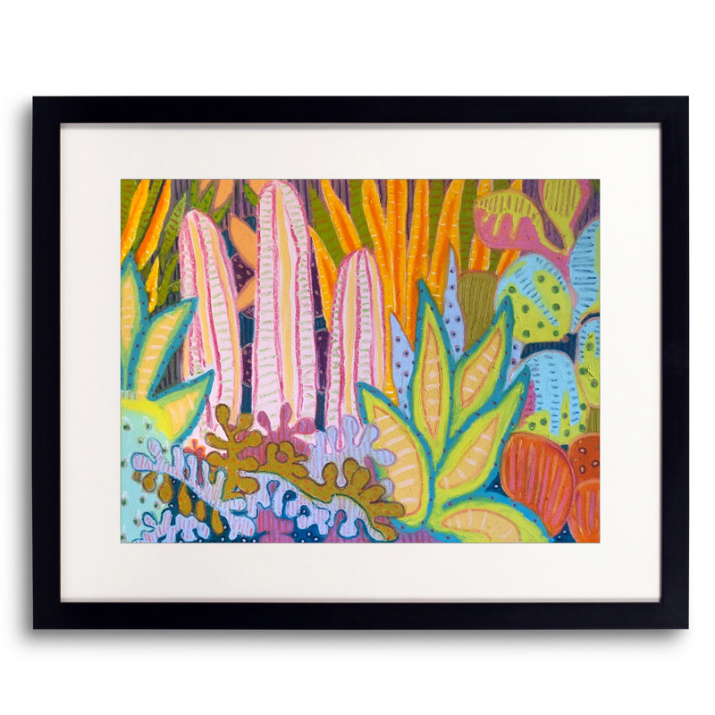 High Desert Garden Print by Jeff Ferst, Black Framed Paper, 25.2" H x 31.2" W