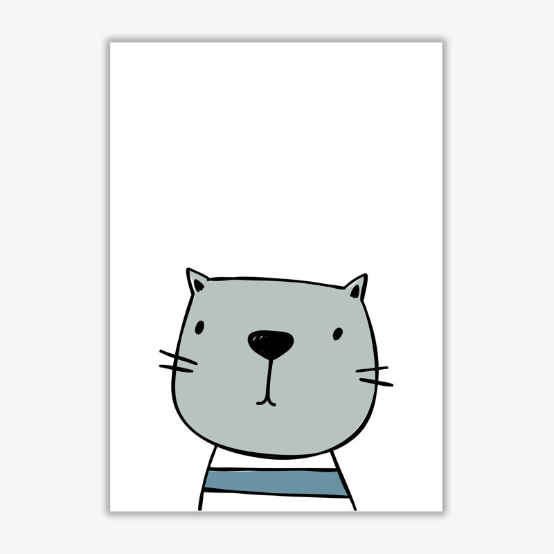 Cat - Painting, No Frame, 85 cm H x 60 cm W x 1 cm D