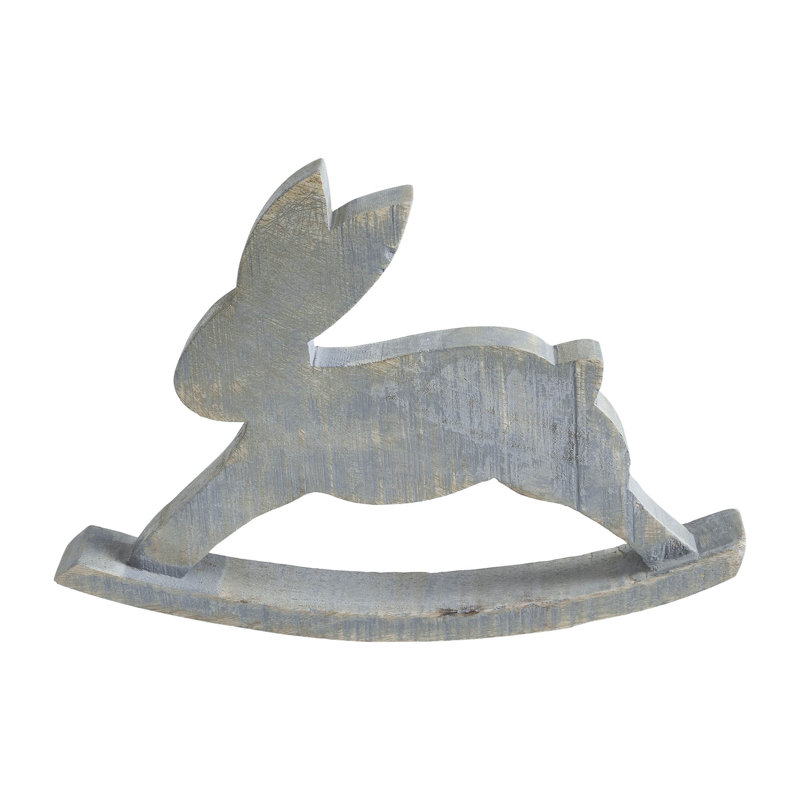 Mini cheval à bascule en bois Bunny Hop, H 8,5 po x l 11,75 po x P 1,5 po
