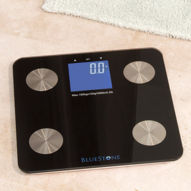 Bluestone Digital Scale for Body Weight with Large LCD Display to Track Health and Fitness