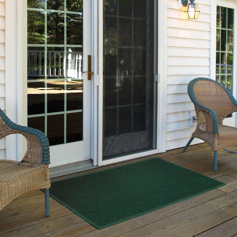 Outdoor Doormat, Black, Rectangle 3' x 5'