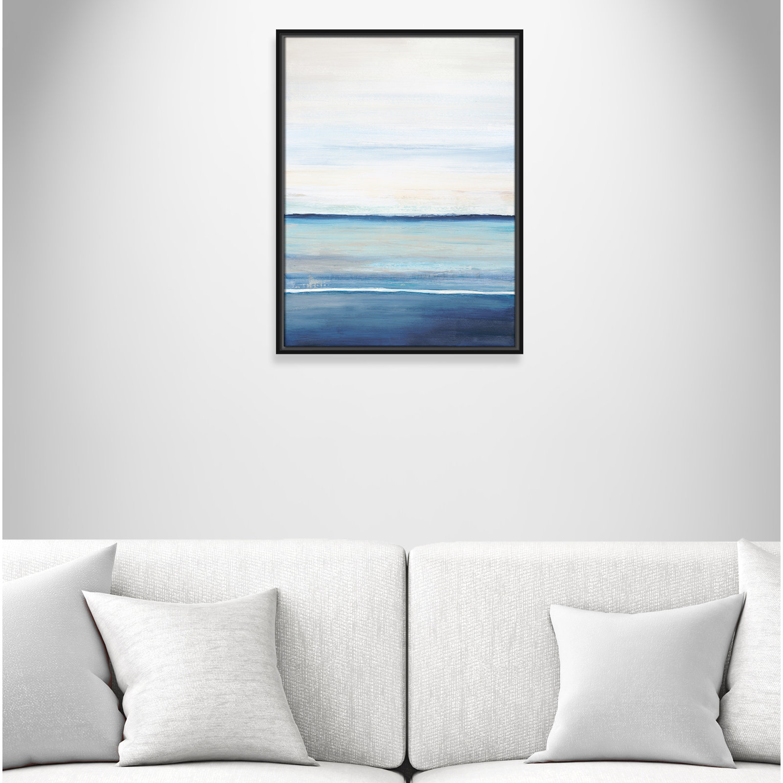 Emmit "Distant Whispers" Print by Filippo Ioco, Black Framed Canvas, 25.5" H x 19.5" W x 2" D