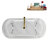 71" Streamline Clawfoot Tub,Tray,Drain and Clawfeet-101628947-102360909