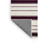 Tapis beige à rayures horizontales lavable à la machine-461578078