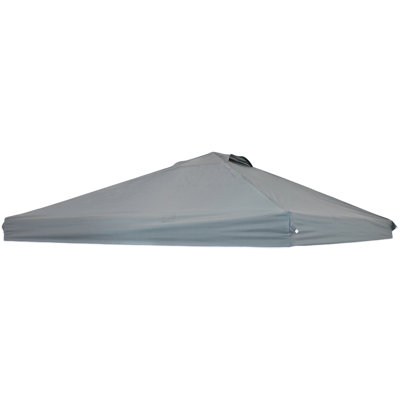 SunnyDaze Decor 12' x 12' Canopy Shade Fabric Replacement Roof Cover - Gray