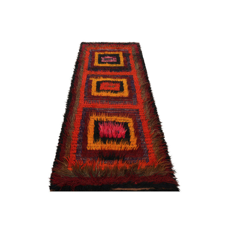 One-of-a-Kind 3’2”x9’3” Hand Knotted Area Rug