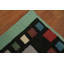 Tapis oriental rayé en laine Kilim 5 x 7