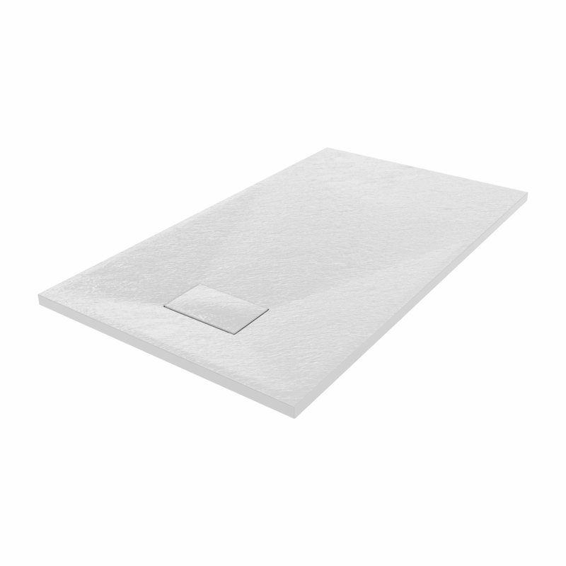 Bozidar W 32mm D Rectangle Shower Tray, White, 120cm H x 70cm W x 3.2cm D