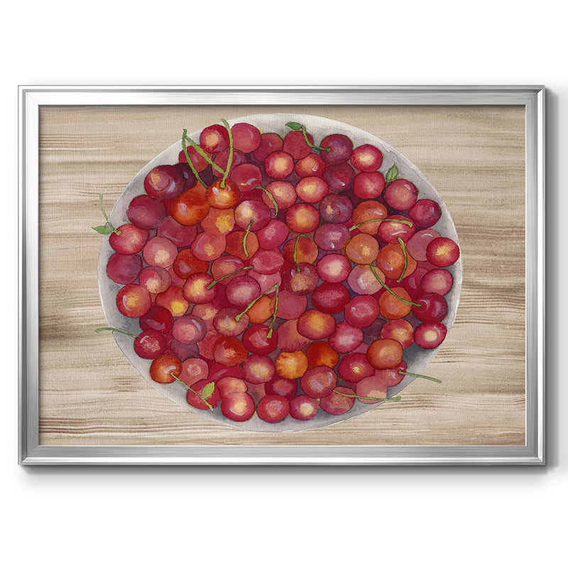 «Bowls Of Fruit IV», reproduction d'art sur toile, Argent, H 18 po x l 26 po x P 1,5 po