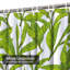 Rideau de douche vert avec 12 crochets Tea Leaves-1010562264