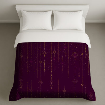 Housse de couette à motif géométrique abstrait Art Deco