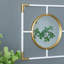 Cadre doré et blanc avec miroir