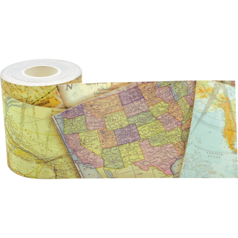 Bordure roulée droite Travel the Map