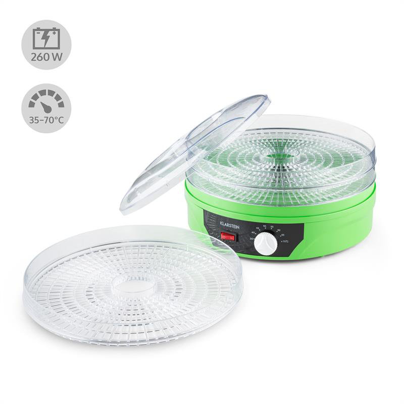 Klarstein 260 Watt Food Dehydrator, Green