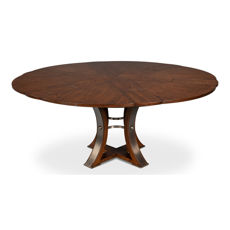 Tower Round Solid Oak Dining Table, Palladio