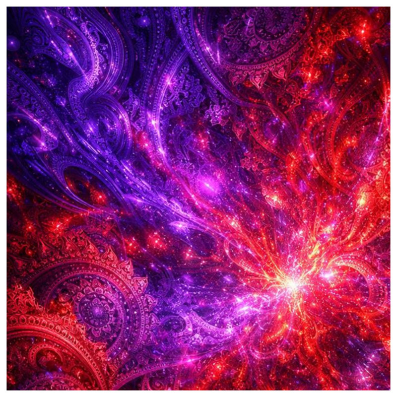 Couvertures rouges d'art fractal, 60 po L x 80 po H