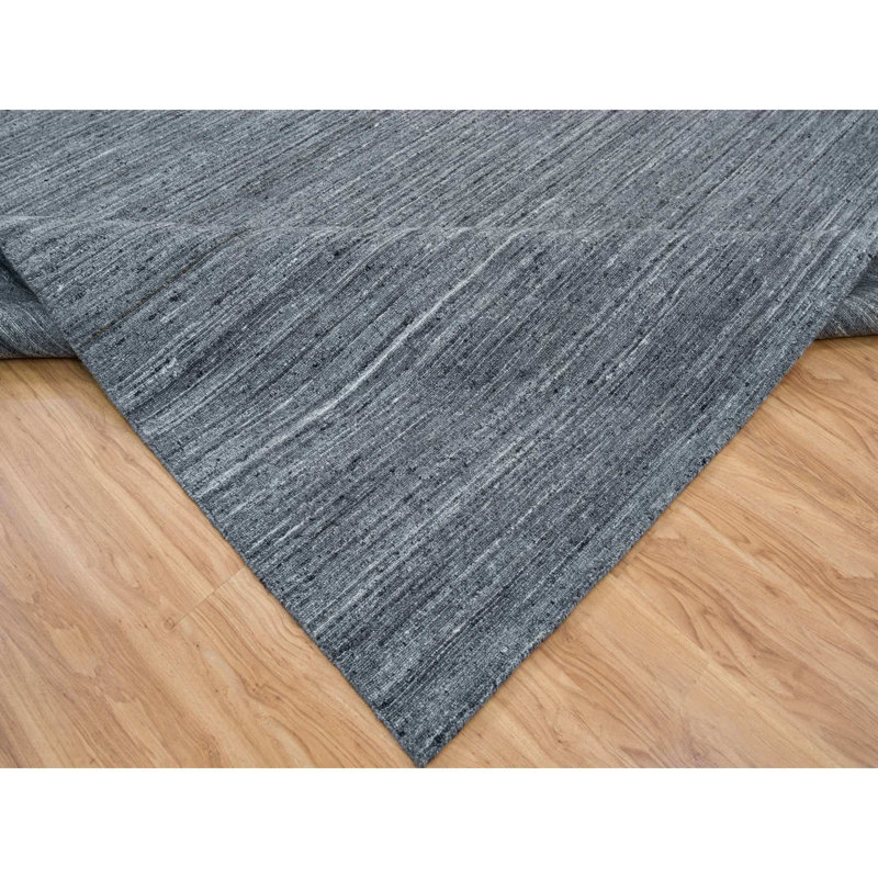 Shelbee One-of-a-Kind 12'1" X 15'1" New Age Wool Area Rug Grey