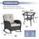 Gaetanino Wicker Rattan Outdoor Rocking Chair Set with Side Table (2 chairs and 1 side table)