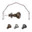 Tringle à rideaux simple à baie vitrée ajustable de 28 à 48 po Halima-284203217-381839819