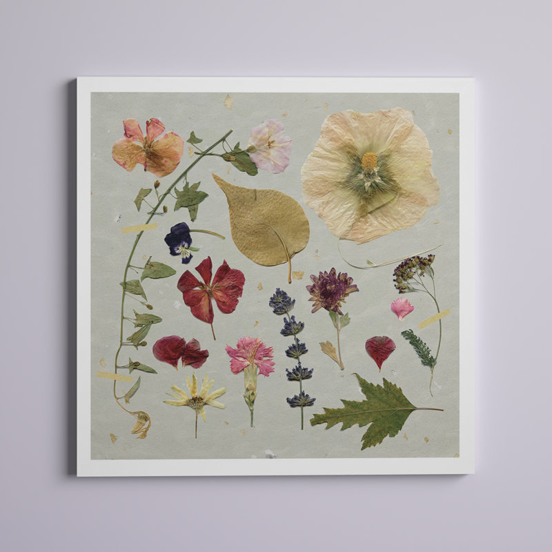 Pressed Assortment I 'Print, Toile tendue, H 32 po x l 32 po x P 1,5 po