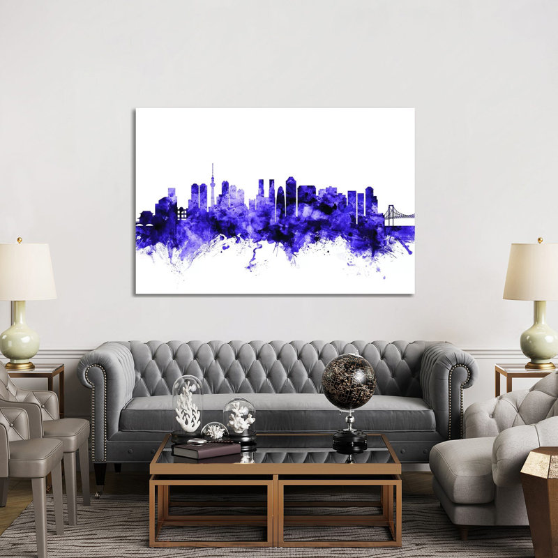 Tokyo, Japan Skyline by Michael Tompsett - 1 Piece Wrapped Canvas Wall Art, 152.5 cm H x 101.5 cm W