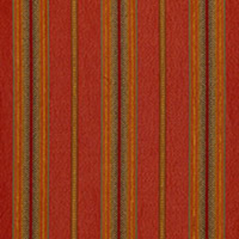 Sinclair Chenille Stripe Fabric, Rouge