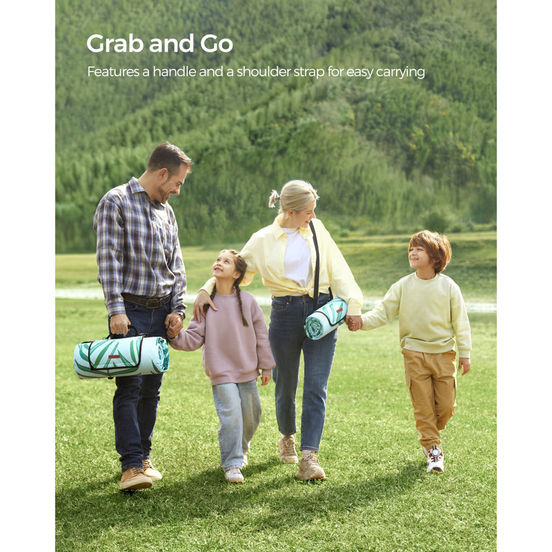 200x300cm Polyester Picnic Blanket, Blue
