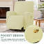 Housse pour fauteuil inclinable à coussins carrés/rectangulaires-971991220